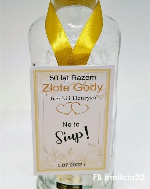 Zawieszki na alkohol wykonane na zamówienie 50 Rocznica