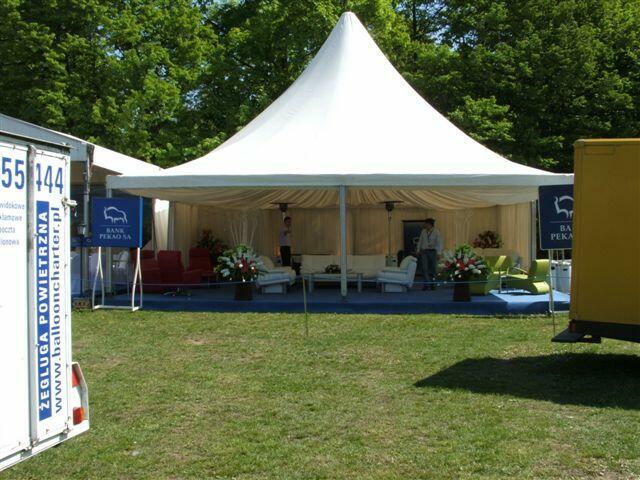 Hala namiotowa/szpic 10x10m, używana (3 kpl.)