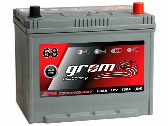 Akumulator GROM EFB START&STOP 68Ah 730A Japan Hallera 4