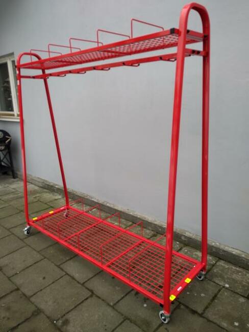 Wieszak do strażackiej szatni 6 - stanowiskowy