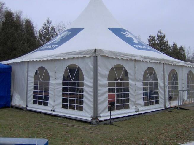 Hala namiotowa/szpic 10x10m, używana (3 kpl.)