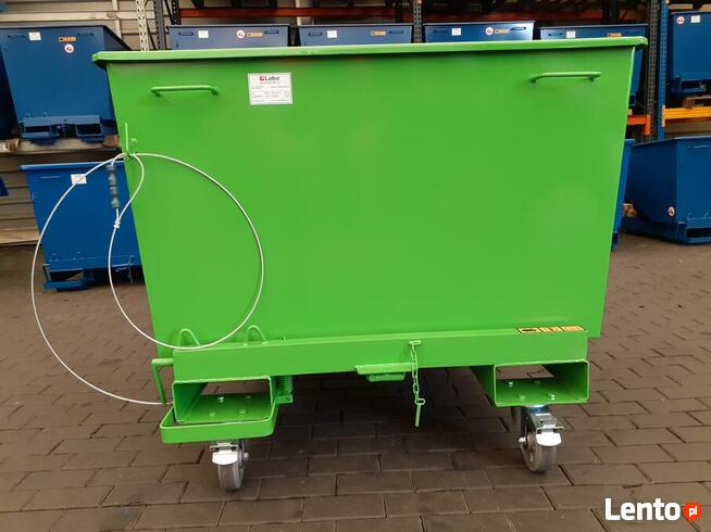 Kontener do segregacji złomu 0,9 m3 koleba od ręki pojemnik