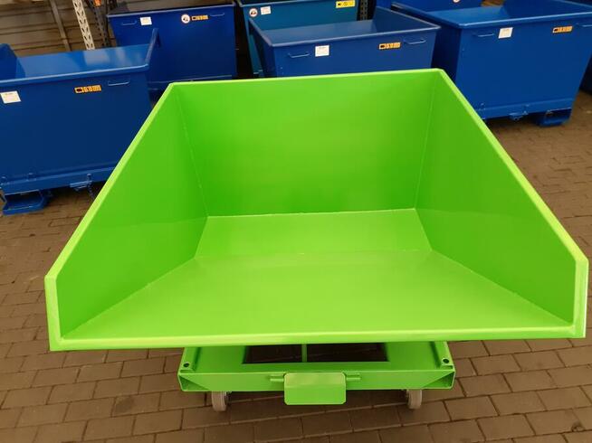 Kontener do segregacji złomu 0,9 m3 koleba od ręki pojemnik