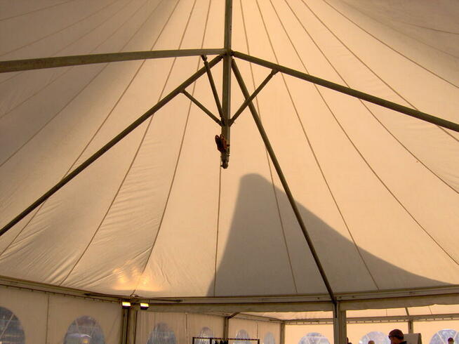 Hala namiotowa/szpic 10x10m, używana (3 kpl.)