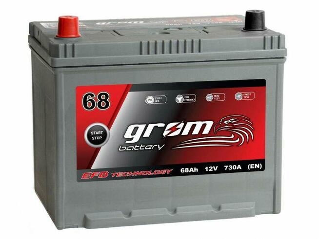 Akumulator GROM EFB START&STOP 68Ah 730A Japan Hallera 4