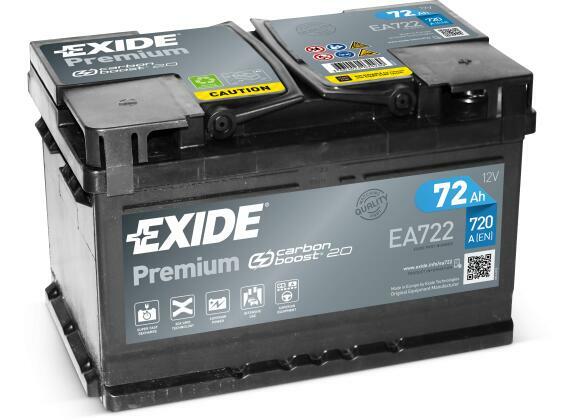 Akumulator Exide Premium 72Ah 720A Hallera 4
