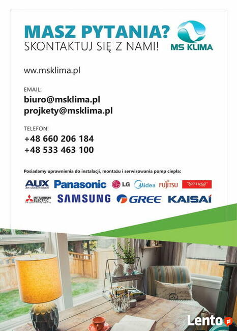 Sprzedaż Montaż Serwis Pomp Ciepła