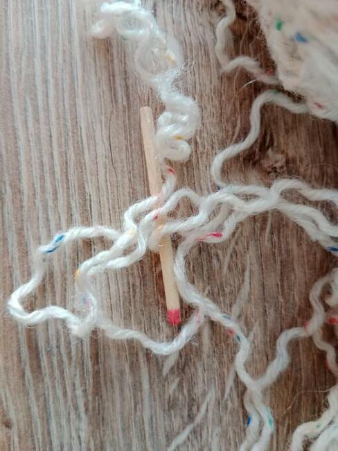 274 GR kremowa dekoracyjna wełna włóczka