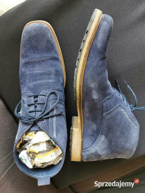 Eleganckie Buty firmowe Skóra Naturalna ZAMSZ Rozm.44 Ładne