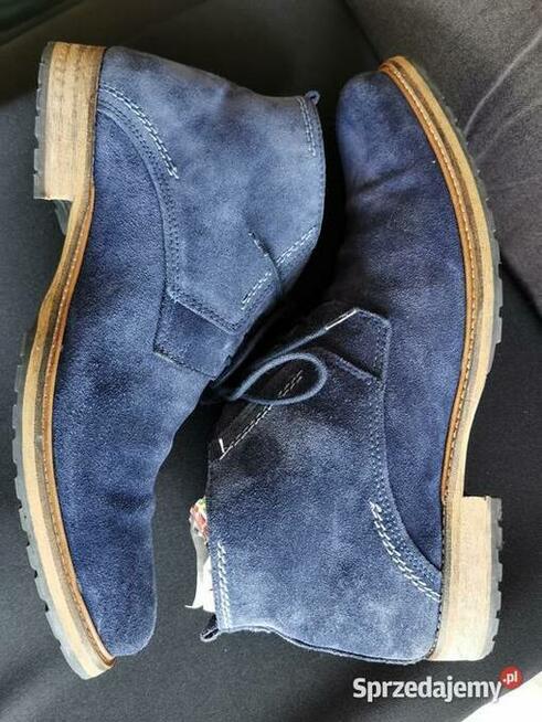 Eleganckie Buty firmowe Skóra Naturalna ZAMSZ Rozm.44 Ładne