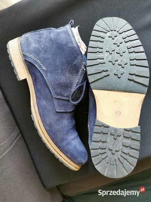 Eleganckie Buty firmowe Skóra Naturalna ZAMSZ Rozm.44 Ładne