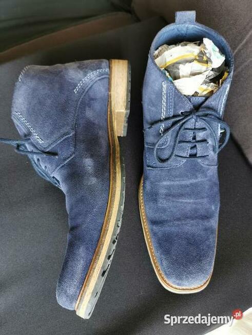 Eleganckie Buty firmowe Skóra Naturalna ZAMSZ Rozm.44 Ładne