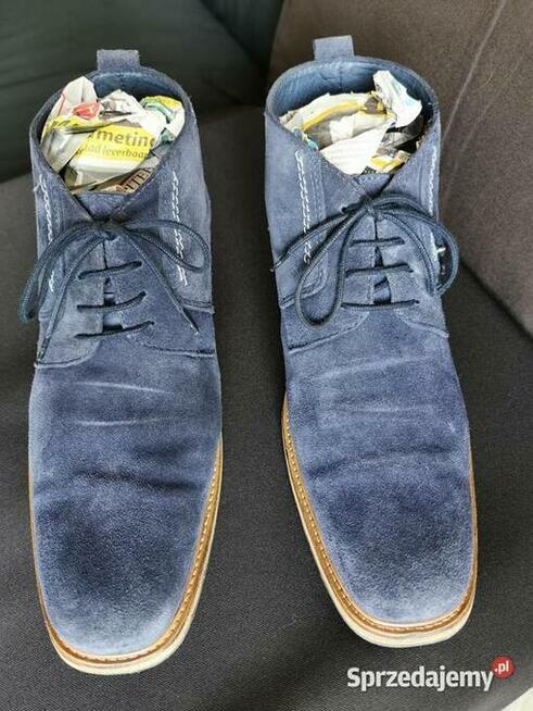 Eleganckie Buty firmowe Skóra Naturalna ZAMSZ Rozm.44 Ładne