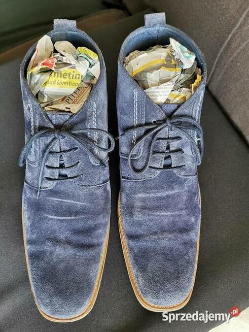 Eleganckie Buty firmowe Skóra Naturalna ZAMSZ Rozm.44 Ładne