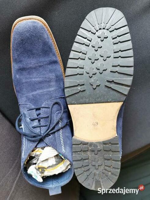 Eleganckie Buty firmowe Skóra Naturalna ZAMSZ Rozm.44 Ładne