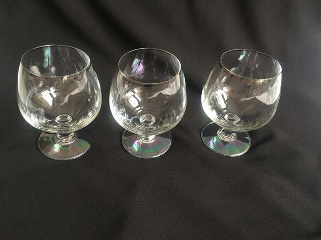 PRL kieliszki lampki koniak nalewki 6 sztuk