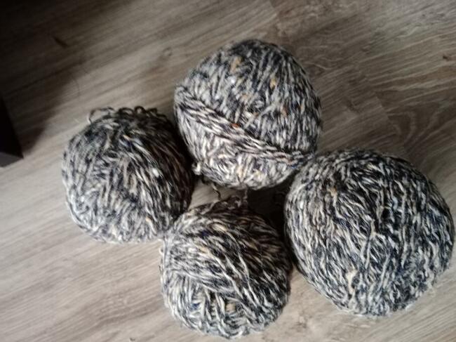 290 Gr brązowy melanż wełna włóczka