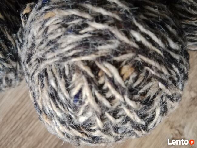 290 Gr brązowy melanż wełna włóczka