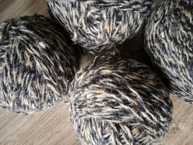 290 Gr brązowy melanż wełna włóczka