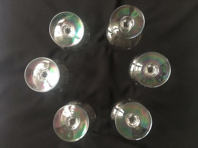 PRL kieliszki lampki koniak nalewki 6 sztuk