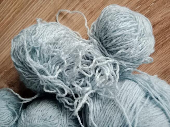 282 Gr spokojny jasno niebieski wełna włóczka