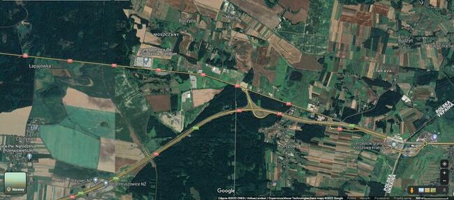 Działka inwestycyjna Młyny Korczowa przy zjazd A4 - Ukraina