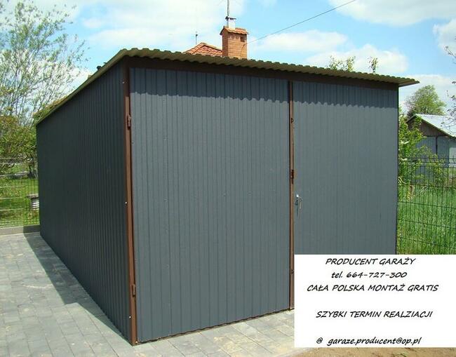 Garaż blaszany 2x3 GARAŻE schowki Cała Polska SZYBKI TERMIN