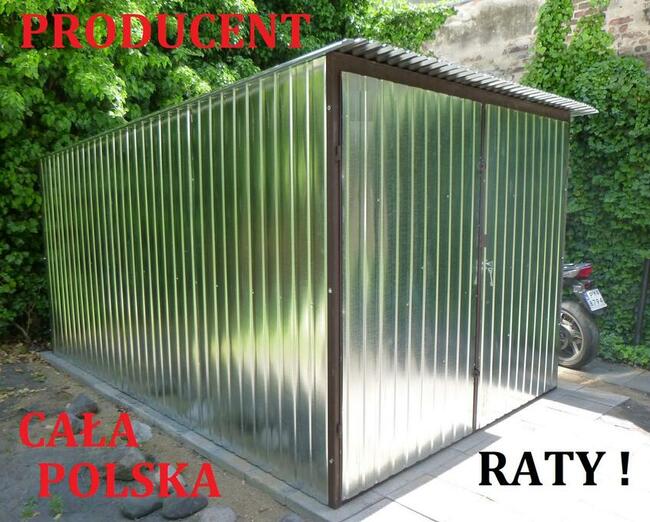 Garaż blaszany 2x3 GARAŻE schowki Cała Polska SZYBKI TERMIN