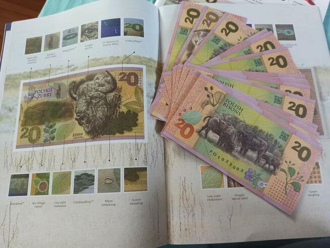 Banknoty kolekcjonerskie Polski Żubr