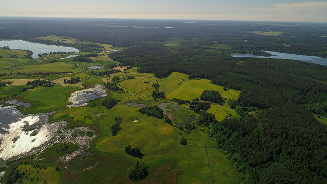 Urokliwa działka nad jeziorem, blisko lasu - Unieszewo