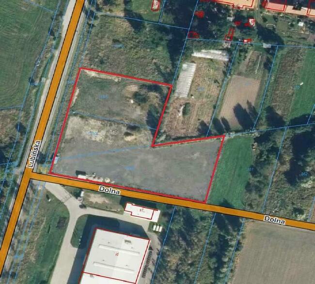 Działka przy drodze S3, utwardzona, ogrodzona, monitoring