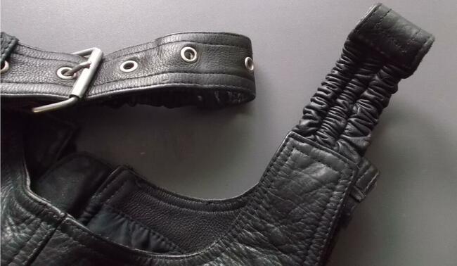 Spodnie motocyklowe skórzane OGRODNICZKI rozm 50 S M Germany