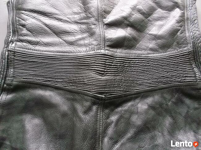 Spodnie motocyklowe skórzane OGRODNICZKI rozm 50 S M Germany