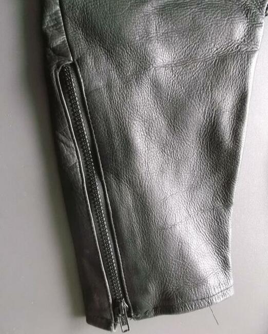 Spodnie motocyklowe skórzane OGRODNICZKI rozm 50 S M Germany