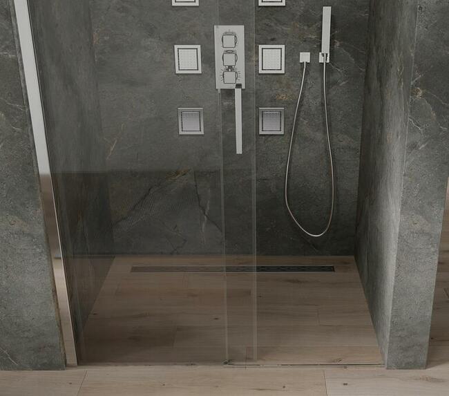 DRZWI PRYSZNICOWE szerokość od 100 cm do 160 cm SZKŁO 8 mm