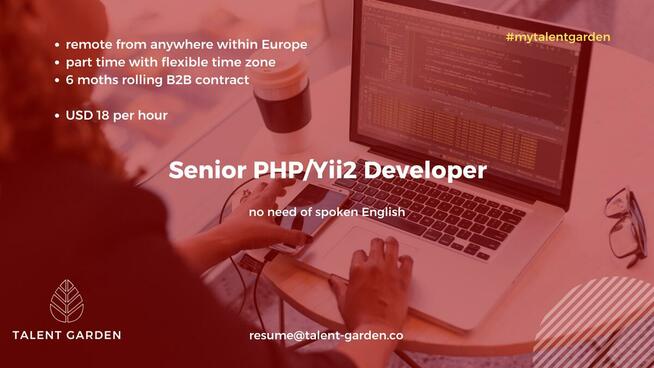 Senior PHP/Yii2 Developer - no need of spoken English