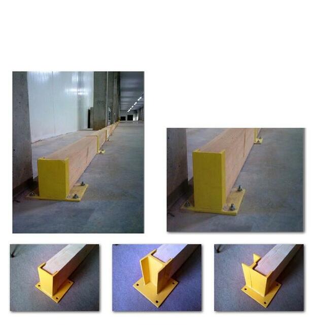 Osłony drewniane ścian, słupów, regałów magazynowych