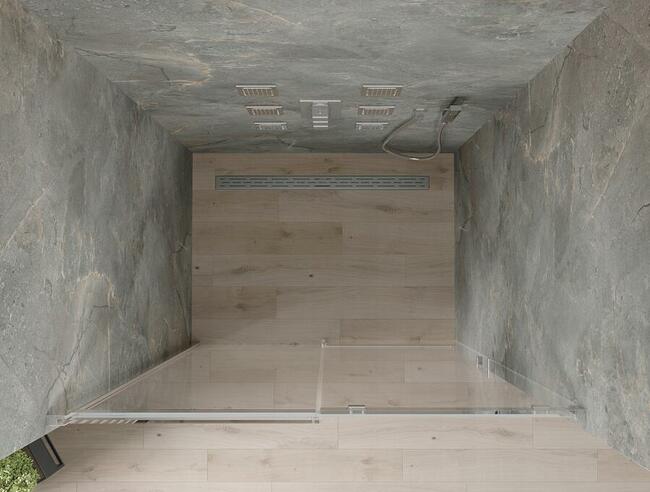 DRZWI PRYSZNICOWE szerokość od 100 cm do 160 cm SZKŁO 8 mm