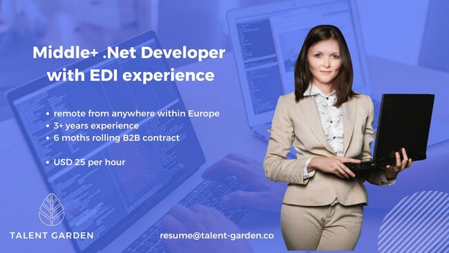 Middle+ .Net Developer with EDI experience
