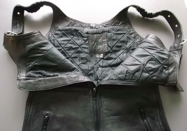 Spodnie motocyklowe skórzane OGRODNICZKI rozm 50 S M Germany