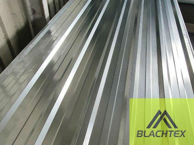 Szeroka Blacha trapezowa II gatunek Blachtex T-18 ocynk
