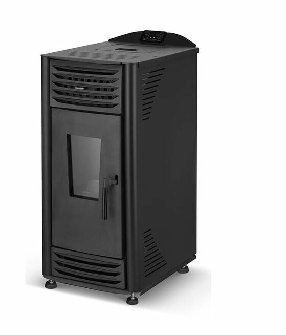 TOBY - H20, kominek na pellet z funkcją c.o. czarny