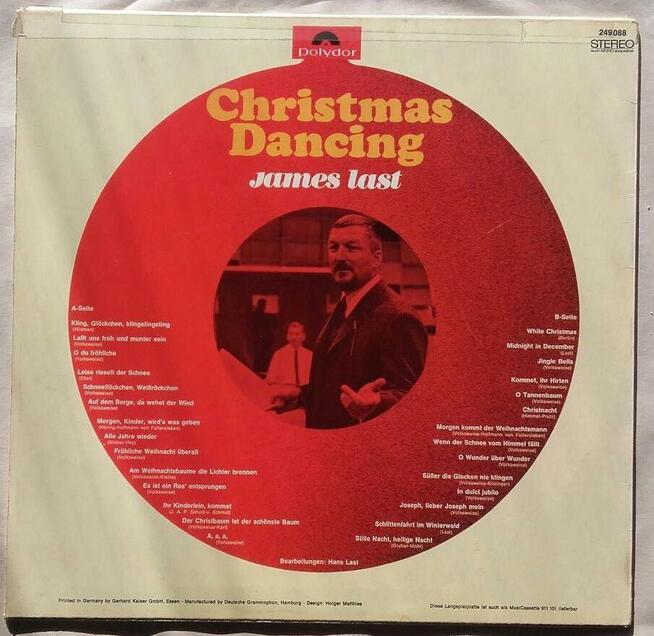 Kolędy gra orkiestra Jamesa Last, płyta winylowa
