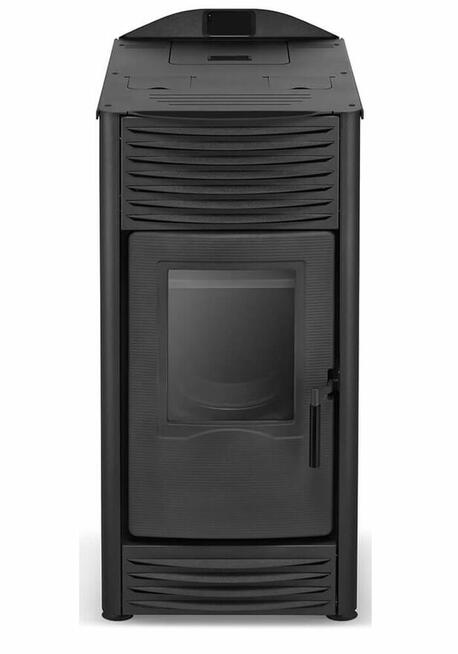 TOBY - H20, kominek na pellet z funkcją c.o. czarny