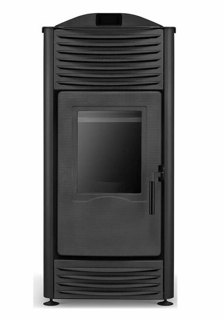 TOBY - H20, kominek na pellet z funkcją c.o. czarny