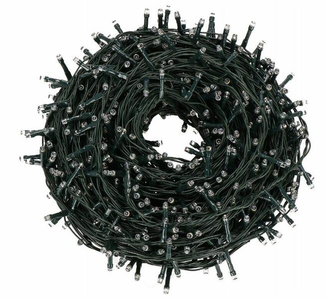 LAMPKI 500LED NA CHOINKĘ ZEW/WEW NIEBIESKIE 34,5M