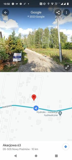 Wynajmę działkę Piaseczno -Nowy Prazmow