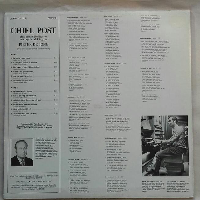 Piosenki religijne z muzyką organową, winyl