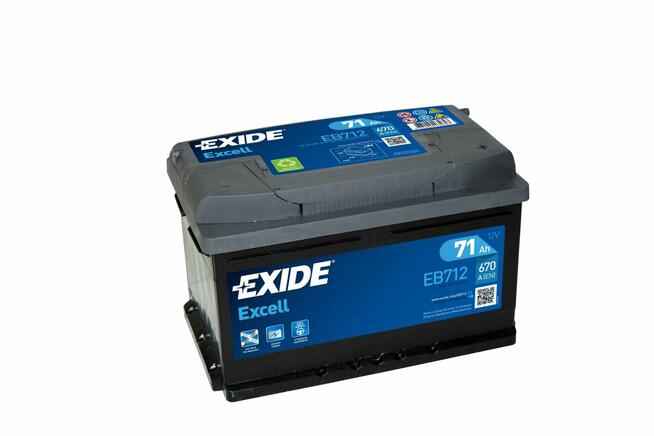 NOWY Akumulator EXIDE EXCELL 71AH 670A
