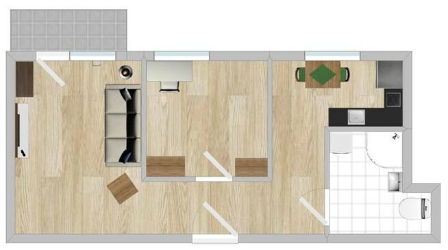 Narutowicza 93B, Śródmieście, 2 pokoje, PROW 0%!